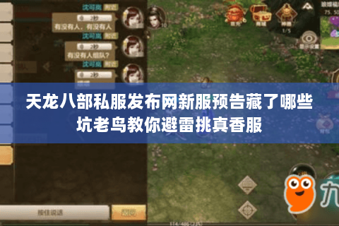 天龙八部私服发布网新服预告藏了哪些坑老鸟教你避雷挑真香服 天龙八部私服发布网新服预告藏了哪些坑老鸟教你避雷挑真香服
