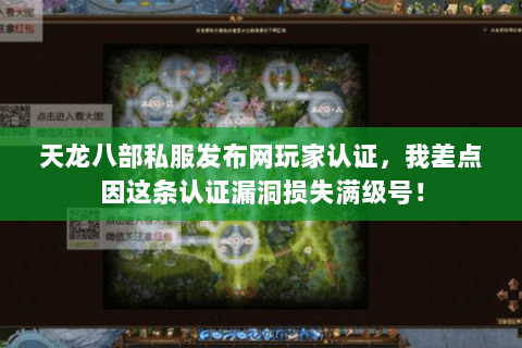 天龙八部私服发布网玩家认证,我差点因这条认证漏洞损失满级号! 天龙八部私服发布网玩家认证,我差点因这条认证漏洞损失满级号!