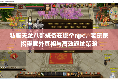 私服天龙八部装备在哪个npc，老玩家揭秘意外真相与高效避坑策略