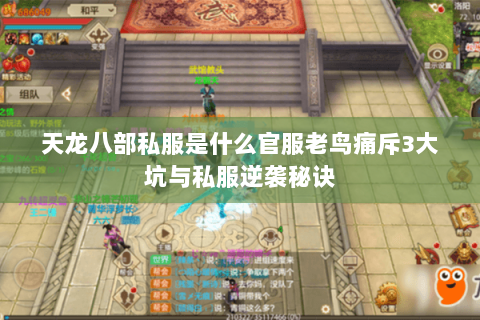 天龙八部私服是什么官服老鸟痛斥3大坑与私服逆袭秘诀