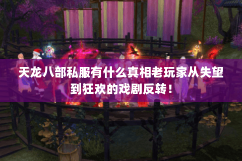 天龙八部私服有什么真相老玩家从失望到狂欢的戏剧反转! 天龙八部私服有什么真相老玩家从失望到狂欢的戏剧反转!