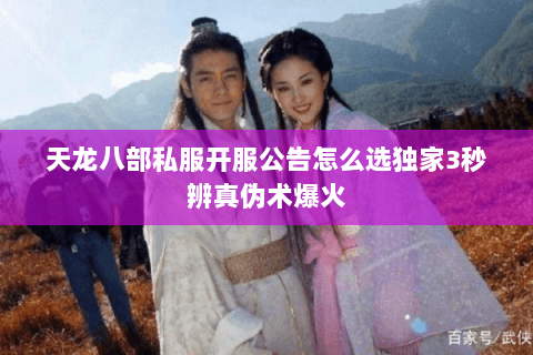 天龙八部私服开服公告怎么选独家3秒辨真伪术爆火 天龙八部私服开服公告怎么选独家3秒辨真伪术爆火