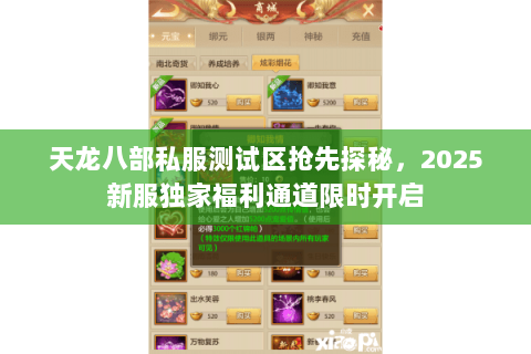 天龙八部私服测试区抢先探秘,2025新服独家福利通道限时开启 天龙八部私服测试区抢先探秘,2025新服独家福利通道限时开启
