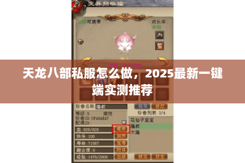 天龙八部私服怎么做,2025最新一键端实测推荐 天龙八部私服怎么做,2025最新一键端实测推荐