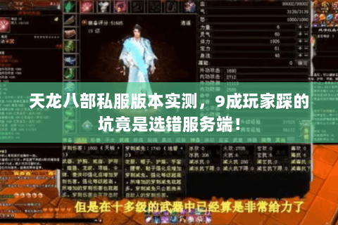 天龙八部私服版本实测,9成玩家踩的坑竟是选错服务端! 天龙八部私服版本实测,9成玩家踩的坑竟是选错服务端!