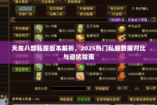 天龙八部私服版本解析,2025热门私服数据对比与避坑指南 天龙八部私服版本解析,2025热门私服数据对比与避坑指南