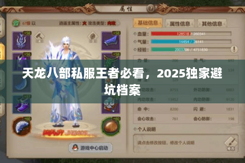 天龙八部私服王者必看，2025独家避坑档案