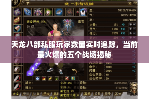 天龙八部私服玩家数量实时追踪,当前最火爆的五个战场揭秘 天龙八部私服玩家数量实时追踪,当前最火爆的五个战场揭秘