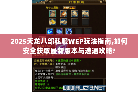 2025天龙八部私服WEP玩法指南,如何安全获取最新版本与速通攻略? 2025天龙八部私服WEP玩法指南,如何安全获取最新版本与速通攻略?