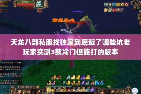 天龙八部私服找独家到底避了哪些坑老玩家实测3款冷门但能打的版本 天龙八部私服找独家到底避了哪些坑老玩家实测3款冷门但能打的版本