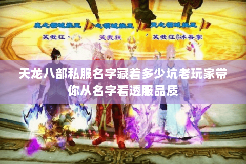 天龙八部私服名字藏着多少坑老玩家带你从名字看透服品质 天龙八部私服名字藏着多少坑老玩家带你从名字看透服品质