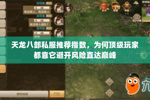 天龙八部私服推荐指数,为何顶级玩家都靠它避开风险直达巅峰 天龙八部私服推荐指数,为何顶级玩家都靠它避开风险直达巅峰