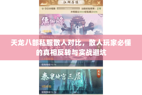 天龙八部私服散人对比,散人玩家必懂的真相反转与实战避坑 天龙八部私服散人对比,散人玩家必懂的真相反转与实战避坑