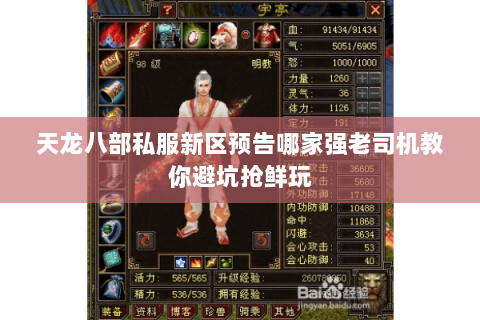 天龙八部私服新区预告哪家强老司机教你避坑抢鲜玩 天龙八部私服新区预告哪家强老司机教你避坑抢鲜玩