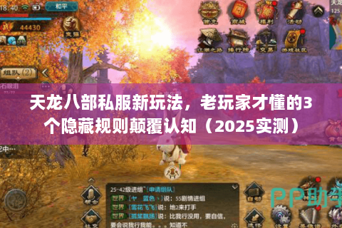 天龙八部私服新玩法,老玩家才懂的3个隐藏规则颠覆认知(2025实测) 天龙八部私服新玩法,老玩家才懂的3个隐藏规则颠覆认知(2025实测)