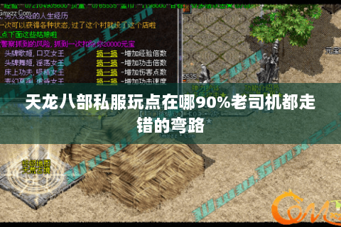 天龙八部私服玩点在哪90%老司机都走错的弯路 天龙八部私服玩点在哪90%老司机都走错的弯路
