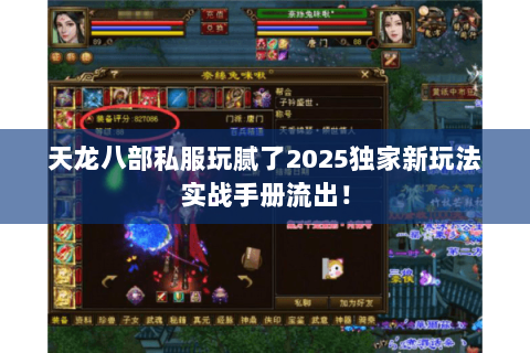 天龙八部私服玩腻了2025独家新玩法实战手册流出! 天龙八部私服玩腻了2025独家新玩法实战手册流出!