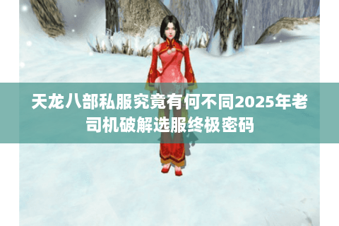 天龙八部私服究竟有何不同2025年老司机破解选服终极密码 天龙八部私服究竟有何不同2025年老司机破解选服终极密码