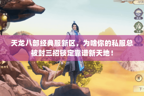 天龙八部经典服新区，为啥你的私服总被封三招锁定靠谱新天地！