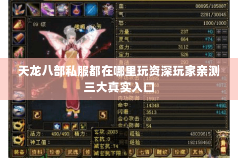 天龙八部私服都在哪里玩资深玩家亲测三大真实入口 天龙八部私服都在哪里玩资深玩家亲测三大真实入口