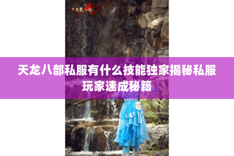 天龙八部私服有什么技能独家揭秘私服玩家速成秘籍 天龙八部私服有什么技能独家揭秘私服玩家速成秘籍