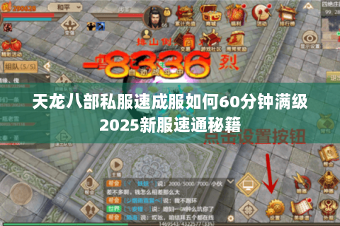 天龙八部私服速成服如何60分钟满级2025新服速通秘籍 天龙八部私服速成服如何60分钟满级2025新服速通秘籍