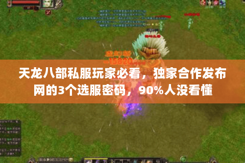 天龙八部私服玩家必看,独家合作发布网的3个选服密码,90%人没看懂 天龙八部私服玩家必看,独家合作发布网的3个选服密码,90%人没看懂