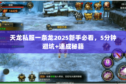 天龙私服一条龙2025新手必看,5分钟避坑+速成秘籍 天龙私服一条龙2025新手必看,5分钟避坑+速成秘籍