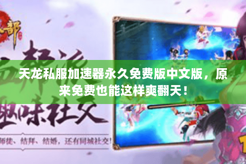 天龙私服加速器永久免费版中文版,原来免费也能这样爽翻天! 天龙私服加速器永久免费版中文版,原来免费也能这样爽翻天!