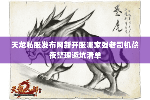 天龙私服发布网新开服哪家强老司机熬夜整理避坑清单 天龙私服发布网新开服哪家强老司机熬夜整理避坑清单