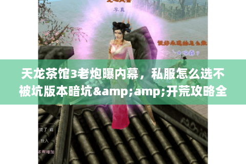 天龙茶馆3老炮曝内幕,私服怎么选不被坑版本暗坑&开荒攻略全扒 天龙茶馆3老炮曝内幕,私服怎么选不被坑版本暗坑&开荒攻略全扒