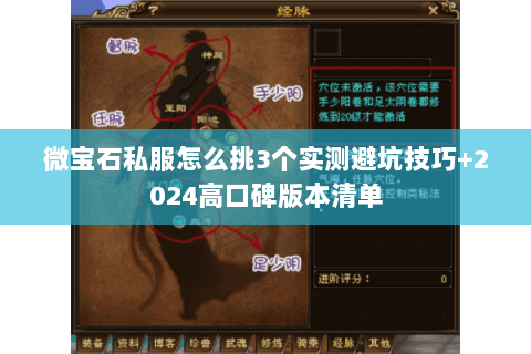 微宝石私服怎么挑3个实测避坑技巧+2024高口碑版本清单 微宝石私服怎么挑3个实测避坑技巧+2024高口碑版本清单