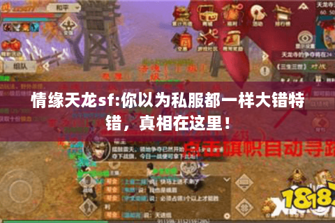 情缘天龙sf:你以为私服都一样大错特错,真相在这里! 情缘天龙sf:你以为私服都一样大错特错,真相在这里!
