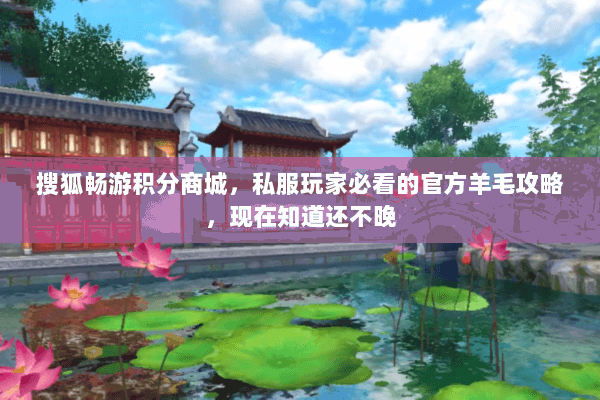 搜狐畅游积分商城,私服玩家必看的官方羊毛攻略,现在知道还不晚 搜狐畅游积分商城,私服玩家必看的官方羊毛攻略,现在知道还不晚