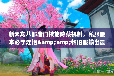 新天龙八部唐门技能隐藏机制,私服版本必学连招&怀旧服输出最大化攻略 新天龙八部唐门技能隐藏机制,私服版本必学连招&怀旧服输出最大化攻略