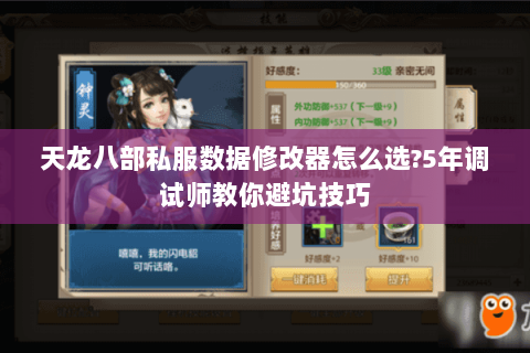 天龙八部私服数据修改器怎么选?5年调试师教你避坑技巧 天龙八部私服数据修改器怎么选?5年调试师教你避坑技巧