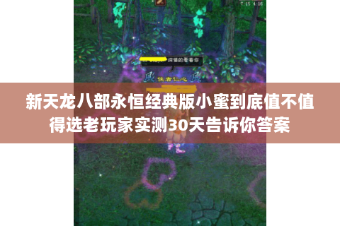 新天龙八部永恒经典版小蜜到底值不值得选老玩家实测30天告诉你答案 新天龙八部永恒经典版小蜜到底值不值得选老玩家实测30天告诉你答案