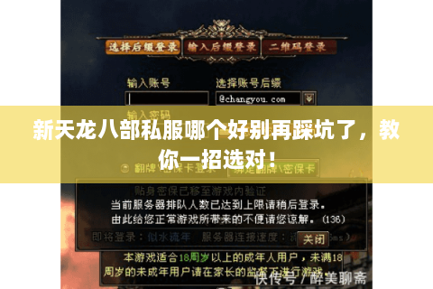 新天龙八部私服哪个好别再踩坑了,教你一招选对! 新天龙八部私服哪个好别再踩坑了,教你一招选对!