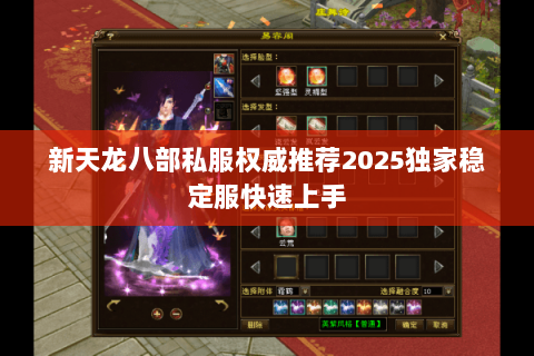 新天龙八部私服权威推荐2025独家稳定服快速上手 新天龙八部私服权威推荐2025独家稳定服快速上手