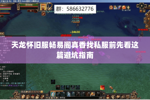 天龙怀旧服畅易阁真香找私服前先看这篇避坑指南 天龙怀旧服畅易阁真香找私服前先看这篇避坑指南