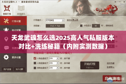 天龙武魂怎么选2025高人气私服版本对比+洗练秘籍(内附实测数据) 天龙武魂怎么选2025高人气私服版本对比+洗练秘籍(内附实测数据)