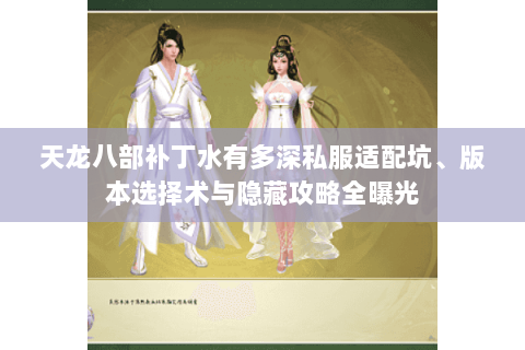 天龙八部补丁水有多深私服适配坑、版本选择术与隐藏攻略全曝光 天龙八部补丁水有多深私服适配坑、版本选择术与隐藏攻略全曝光