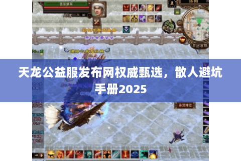 天龙公益服发布网权威甄选，散人避坑手册2025