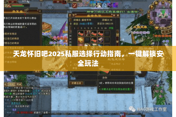 天龙怀旧吧2025私服选择行动指南，一键解锁安全玩法