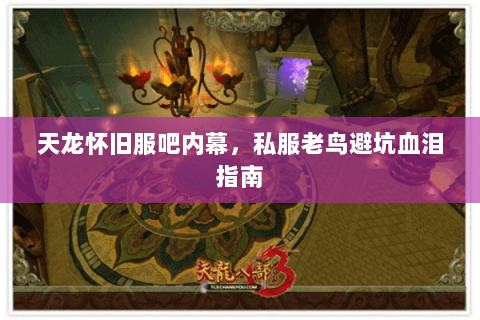 天龙怀旧服吧内幕，私服老鸟避坑血泪指南