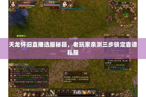 天龙怀旧直播选服秘籍,老玩家亲测三步锁定靠谱私服 天龙怀旧直播选服秘籍,老玩家亲测三步锁定靠谱私服