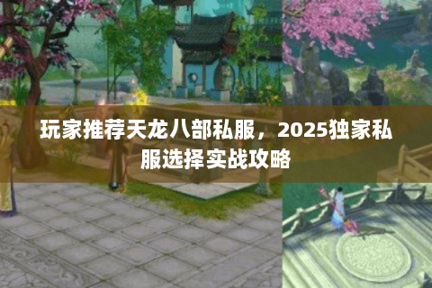 玩家推荐天龙八部私服,2025独家私服选择实战攻略 玩家推荐天龙八部私服,2025独家私服选择实战攻略
