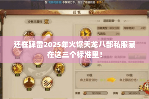 还在踩雷2025年火爆天龙八部私服藏在这三个标准里! 还在踩雷2025年火爆天龙八部私服藏在这三个标准里!