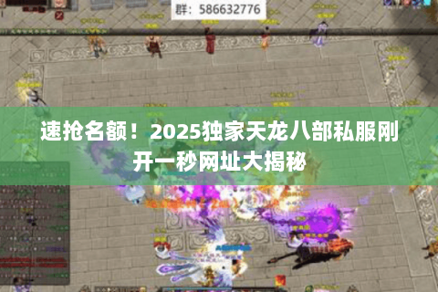 速抢名额！2025独家天龙八部私服刚开一秒网址大揭秘