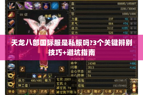 天龙八部国际服是私服吗?3个关键辨别技巧+避坑指南 天龙八部国际服是私服吗?3个关键辨别技巧+避坑指南